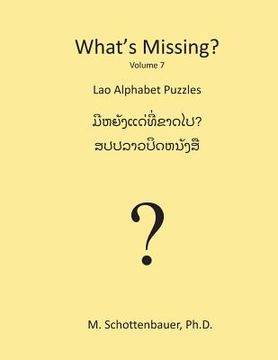 portada What's Missing?: Lao Alphabet Puzzles (en Inglés)