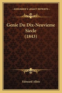 portada Genie Du Dix-Neuvieme Siecle (1843) (in French)
