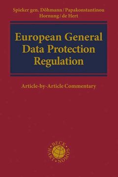 portada European General Data Protection Regulation (en Inglés)