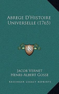 portada Abrege D'Histoire Universelle (1765) (en Francés)