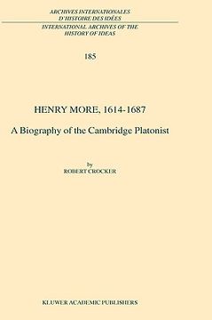 portada henry more, 1614-1687: a biography of the cambridge platonist (en Inglés)