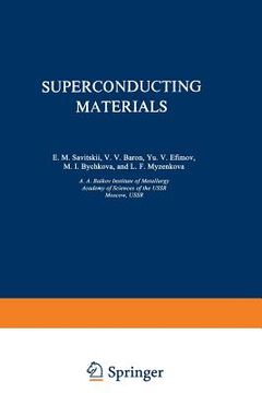 portada Superconducting Materials (in English)