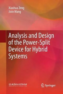 portada Analysis and Design of the Power-Split Device for Hybrid Systems