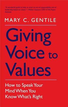 portada giving voice to values (in English)