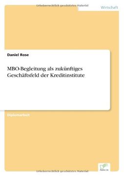 portada MBO-Begleitung als zukünftiges Geschäftsfeld der Kreditinstitute (German Edition)