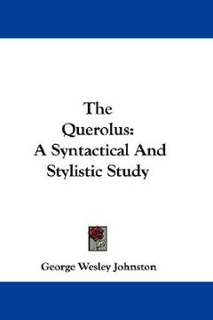 portada the querolus: a syntactical and stylistic study (en Inglés)