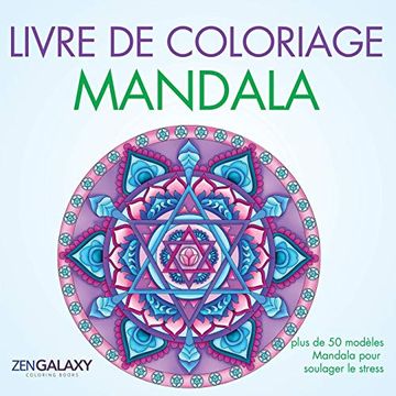 portada Livre de Coloriage Mandala: Plus de 50 Modèles Mandala Pour Soulager le Stress (en Francés)