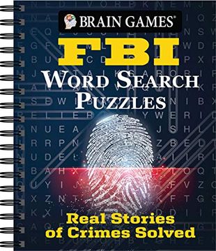 portada Brian Games - fbi Word Search Puzzles: Real Stories of Crimes Solved (Brain Games) (in English)