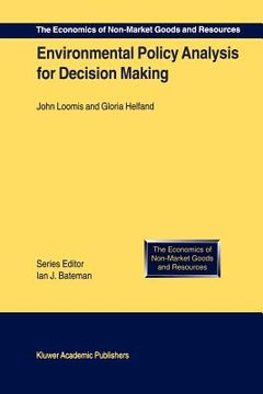portada environmental policy analysis for decision making