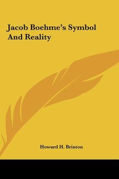 portada jacob boehme's symbol and reality (en Inglés)