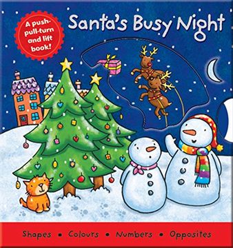 portada Santa's Busy Night (Board Book Deluxe 2) (en Inglés)