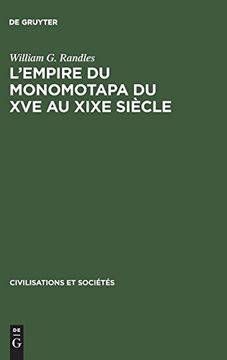 portada L'empire du Monomotapa du xve au Xixe Siècle (en Francés)