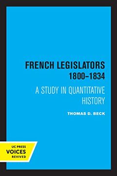 portada French Legislators 1800 - 1834: A Study in Quantitative History (en Inglés)