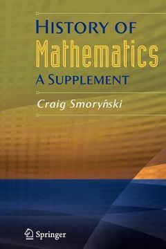 portada history of mathematics: a supplement (en Inglés)