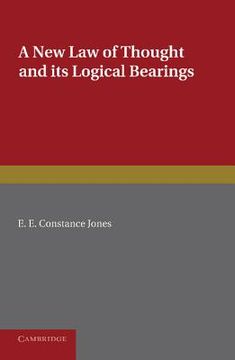 portada A new law of Thought and its Logical Bearings (en Inglés)