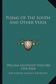 portada poems of the south and other verse (en Inglés)