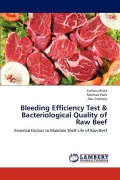 portada bleeding efficiency test & bacteriological quality of raw beef (en Inglés)