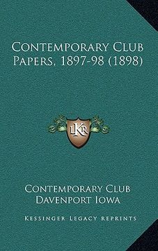 portada contemporary club papers, 1897-98 (1898) (en Inglés)