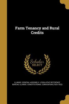portada Farm Tenancy and Rural Credits (en Inglés)