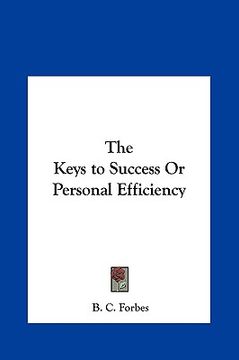 portada the keys to success or personal efficiency (en Inglés)