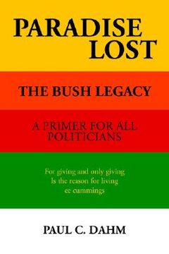 portada paradise lost: the bush legacy (in English)