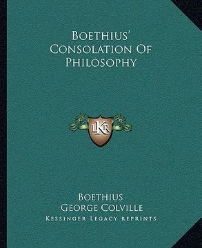 portada boethius' consolation of philosophy (in English)