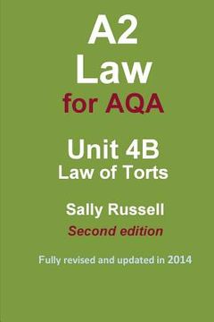 portada A2 Law for AQA Unit 4B Law of Torts (en Inglés)