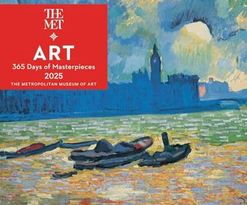 portada Art: 365 Days of Masterpieces 2025 Day-To-Day Calendar (en Inglés)