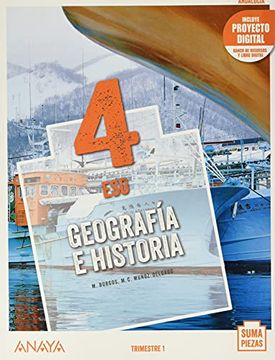 portada Geografía e Historia 4. Trimestres + Dual Focus. 