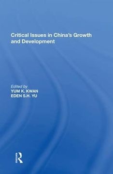 portada Critical Issues in China's Growth and Development (en Inglés)