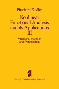 portada Nonlinear Functional Analysis and Its Applications: III: Variational Methods and Optimization