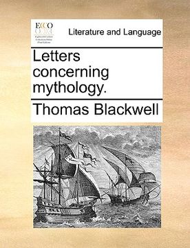 portada letters concerning mythology. (en Inglés)