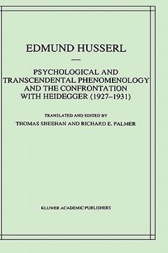 portada psychological and transcendental phenomenology and the confrontation with heidegger (1927-1931): the encyclopaedia britannica article, the amsterdam l (in English)