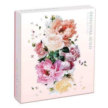 portada Galison Designers Guild Tourangelle Shaped Puzzle, 750 Pieces, 16. 25” x 26” – Shaped Jigsaw Puzzle Featuring a Tourangelle Peony – Thick Sturdy Pieces, Challenging Family Activity, Great Gift Idea