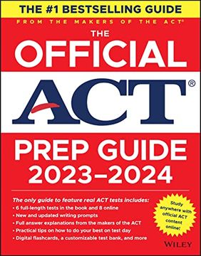 portada The Official act Prep Guide 2023-2024: Book + 8 Practice Tests + 400 Digital Flashcards + Online Course (en Inglés)