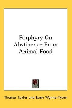 portada porphyry on abstinence from animal food