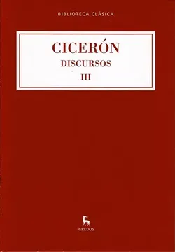 portada Discursos iii Ciceron- Gredos (Td)