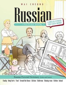 portada Russian Picture Book: Russian Pictorial Dictionary (Color and Learn)