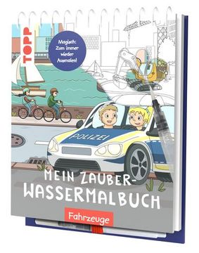 portada Mein Zauber-Wassermalbuch Fahrzeuge (en Alemán)