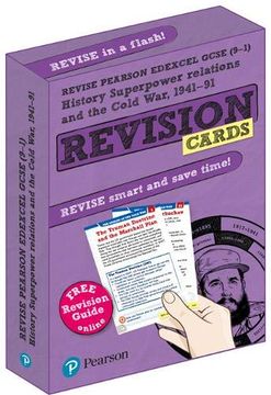 portada Revise Edexcel Gcse (9-1) History: Superpower Relations and the Cold war Revision Cards: With Free Online Revision Guide and Workbook (Revise Edexcel Gcse History 16) (en Inglés)
