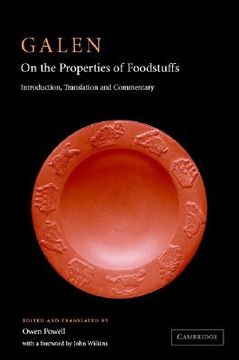 portada Galen: On the Properties of Foodstuffs (en Inglés)
