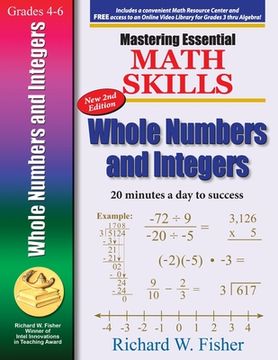 portada Mastering Essential Math Skills Whole Numbers and Integers, 2nd Edition (en Inglés)