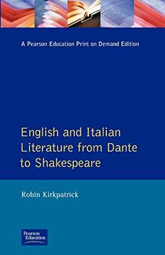 portada English and Italian Literature From Dante to Shakespeare: A Study of Source, Analogue and Divergence
