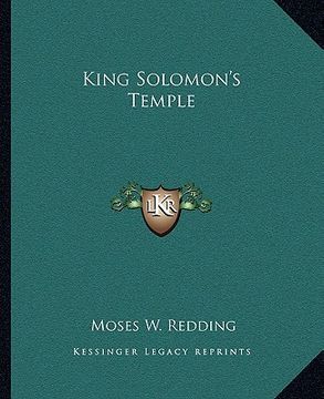 portada king solomon's temple (en Inglés)