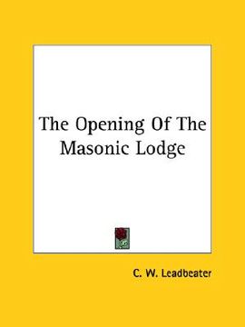 portada the opening of the masonic lodge