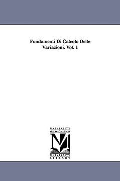 portada fondamenti di calcolo delle variazioni. vol. 1 (in English)
