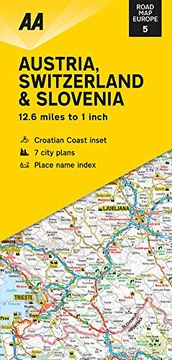portada Road map Austria, Switzerland & Slovenia (Road map Europe) (en Inglés)