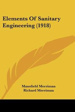 portada elements of sanitary engineering (1918) (en Inglés)