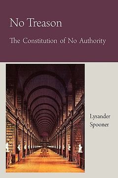 portada no treason the constitution of no authority (en Inglés)
