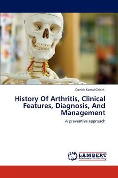 portada history of arthritis, clinical features, diagnosis, and management (en Inglés)